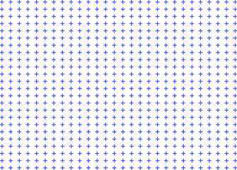 Blue geometric icons pattern. Simple seamless vector design. Abstract blue colour mosaic grid. Minimalist plus shape wallpaper - obrazy, fototapety, plakaty