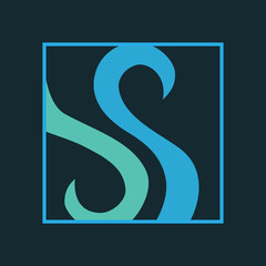 Art Logo Design. Abstract symbol. For any company. Simple design. Dark style. Jpeg illustration