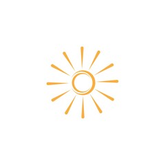 sun illustration logo