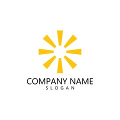 sun illustration logo