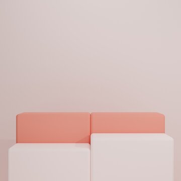Abstract 3d render, Mock up podium for product presentation, abstract minimal concept, Showcase, geometric background, Product Presentation
