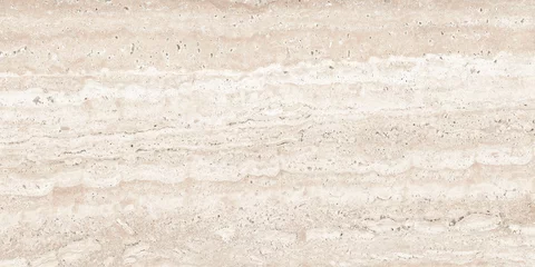 Fotobehang travertine italian exotic marble background modern interior, ivory emperador quartzite marbel surface, close up Beige Marfil glossy wall tiles, polished limestone granite slab called Travertino. © Michael Benjamin