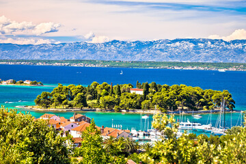 Zadar archipelago. Island of Ugljan waterfront and Galovac view