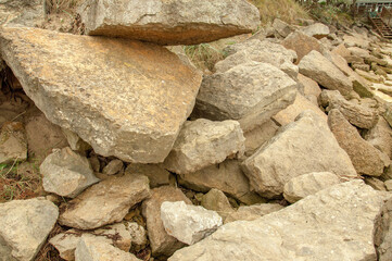stones on the rocks