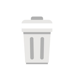 Bin vector. Bin cartoon vector on white background.