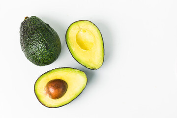 avocado dark wood background