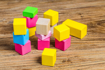 building blocks wooden background colorful wooden building blocks (2)