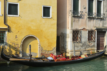 Fototapeta na wymiar Gondola in Venice. Italy