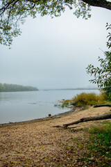 Foggy morning on the river