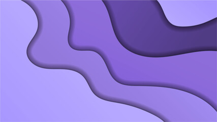 Abstract vector background. Volumetric purple background in the style of cut paper.