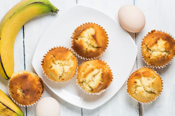 homemade banana nut muffins ready eat (2)