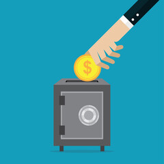 Saving to bank safe