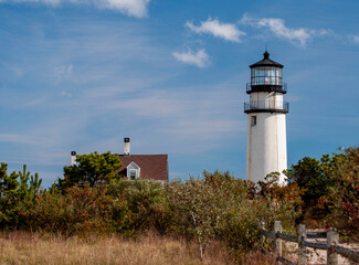 Fototapeta na wymiar Truro Light House on Cape Cod, MA