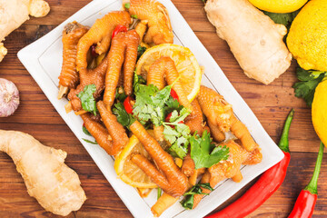 home cooking fresh lemon chicken wings (1)