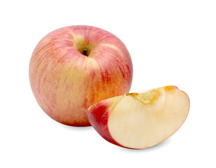 Fresh red apple fruit isolated on white background ,include clipping path