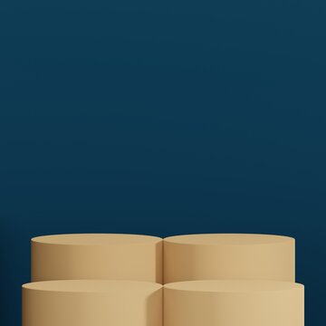 Abstract 3d render, Mock up podium for product presentation, abstract minimal concept, Showcase, geometric background, Product Presentation