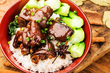 bowl fresh trotters rice