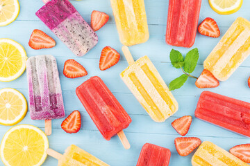 healthy whole fruit popsicles