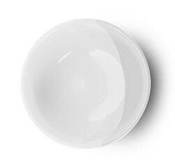 empty bowl isolated on white background