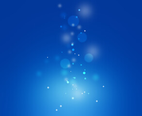 Abstract of blue-bokeh light background