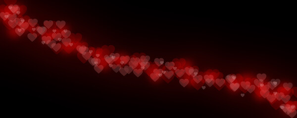 background for valentine's day decoration. bright red heart, bokeh. love. preparing for the holiday.