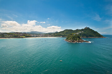 Fototapeta premium San Sebastian. Playa de La Concha. Donostia