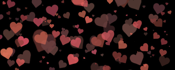 background for valentine's day decoration. bright red heart, bokeh. love. preparing for the holiday.
