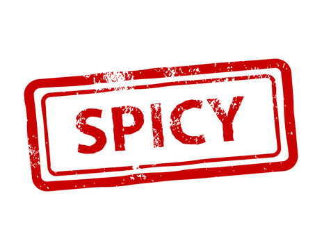 spicy rubber stamp, vector illustration 