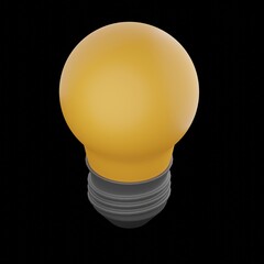 Isometric Icon bulb idea