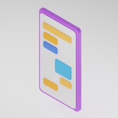 Isometric Icon smartphone