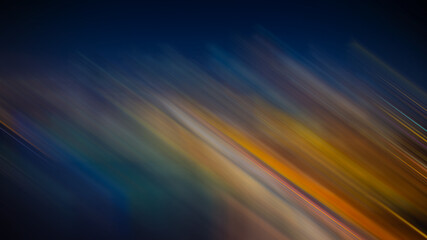 abstract orange, blue and dark background with light rays