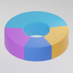 Isometric Icon circular chart