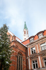 Fototapeta na wymiar Riga. Latvia. Historical part of the city. Architecture. Saint Ioann's cathedral.