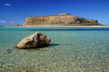 Balos beach and lagoon - Crete island, Greece