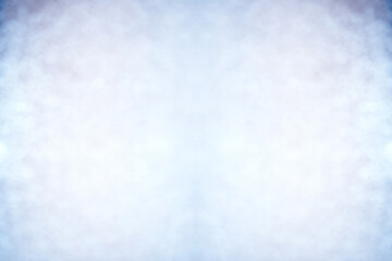 Defocused dust particles in the air. Bokeh. Double symmetrical image of mirror halves. Monotone background.