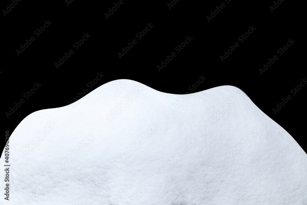 Poster snowdrift isolated on white background. element for design