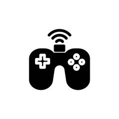 game pad glyph Icon. internet of things vector illustration on white background