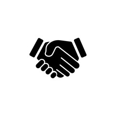 Handshake icon. Business symbol, Partner, cooperation, deal. simple design editable. Design template vector
