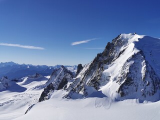 snow covered mountains