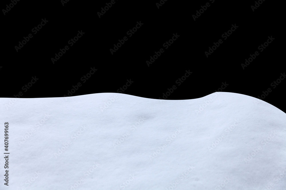 Poster snowdrift isolated on white background. element for design