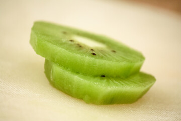 Sliced kiwi for morning breakfast