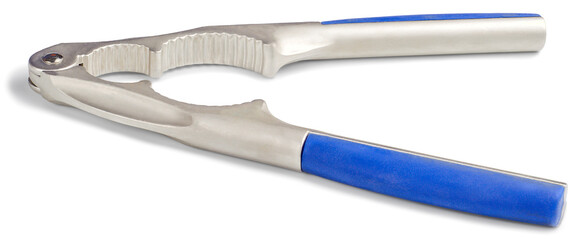 tongs chopping different nuts