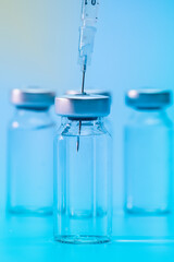 Syringe in vial
