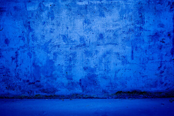 Beautiful Abstract Grunge Decorative Navy Blue Dark Stucco Wall Background. Concrete Wall for Background With Space For Text and design. 