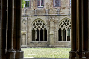 Obraz premium Maulbronn Monastery, Germany (cloister): is a former Cistercian abbey located at Maulbronn,&nbsp;Baden-Württemberg. The monastery complex is one of the best-preserved in Europe