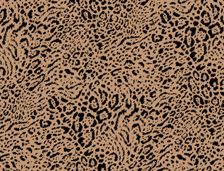Seamless degrade leopard pattern, animal print.