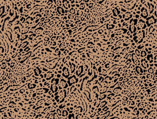 Seamless degrade leopard pattern, animal print.