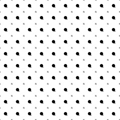 Square seamless background pattern from black tape measure symbols are different sizes and opacity. The pattern is evenly filled. Vector illustration on white background