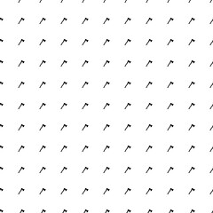Square seamless background pattern from black ax symbols. The pattern is evenly filled. Vector illustration on white background