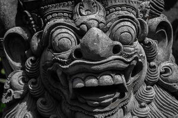 Statue of a balinese god in Bali, Indonesia